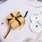 2 Rolls Satin Old Gold & Black Craft Ribbon,Total 20 Yards,(Old Gold 3/8-Inch x 10-Yard, Black 3/8-Inch x 10-Yard)